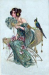 Art nouveau vintage umění