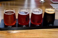 Beer Flight At Brewery