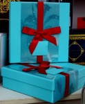 Boxed Christmas Gifts With Ribbons
