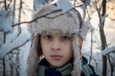 Boy, winter, portrait, hat
