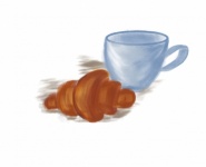 Cup And Croissant