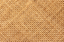 Vista diagonal de tela de arpillera