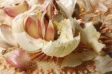 Garlic Cloves In Papery Skin