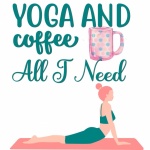 Yoga coffee poster