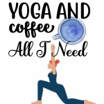 Yoga kaffe affisch
