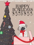 Christmas Dog. greeting card