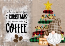 Kerst koffie kabouterboom