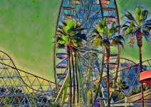 Ferris Wheel Illustration