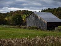 Vermont Barn On Farm
