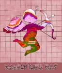 Abstract Valentine Cupid art