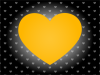 Yellow heart illustration