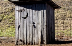 Vintage Wooden Outhouse