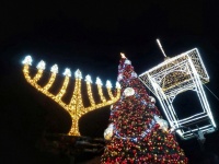 Large Hanukiya Christmas Lights