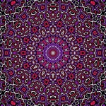 Mandala mozaik háttér orientált