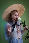 Portrait, Hat, Provence, Summer