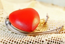 Red Heart Pendant On Leather Thong