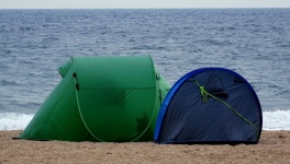 Tents At The Seafront