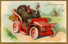 Thanksgiving kaart vintage oud
