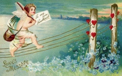 Walentynkowa pocztówka vintage