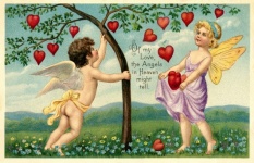 Postal vintage de San Valentín