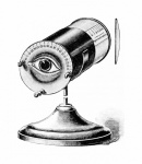 Vintage kliparty oční dalekohled