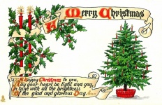 Carte postale vintage Noël vieux