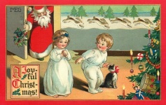 Vintage postcard Christmas old