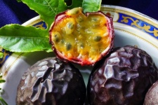 Whole And Cut Passion Fruit