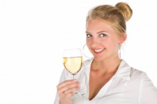 Woman With A Glass Of Wine