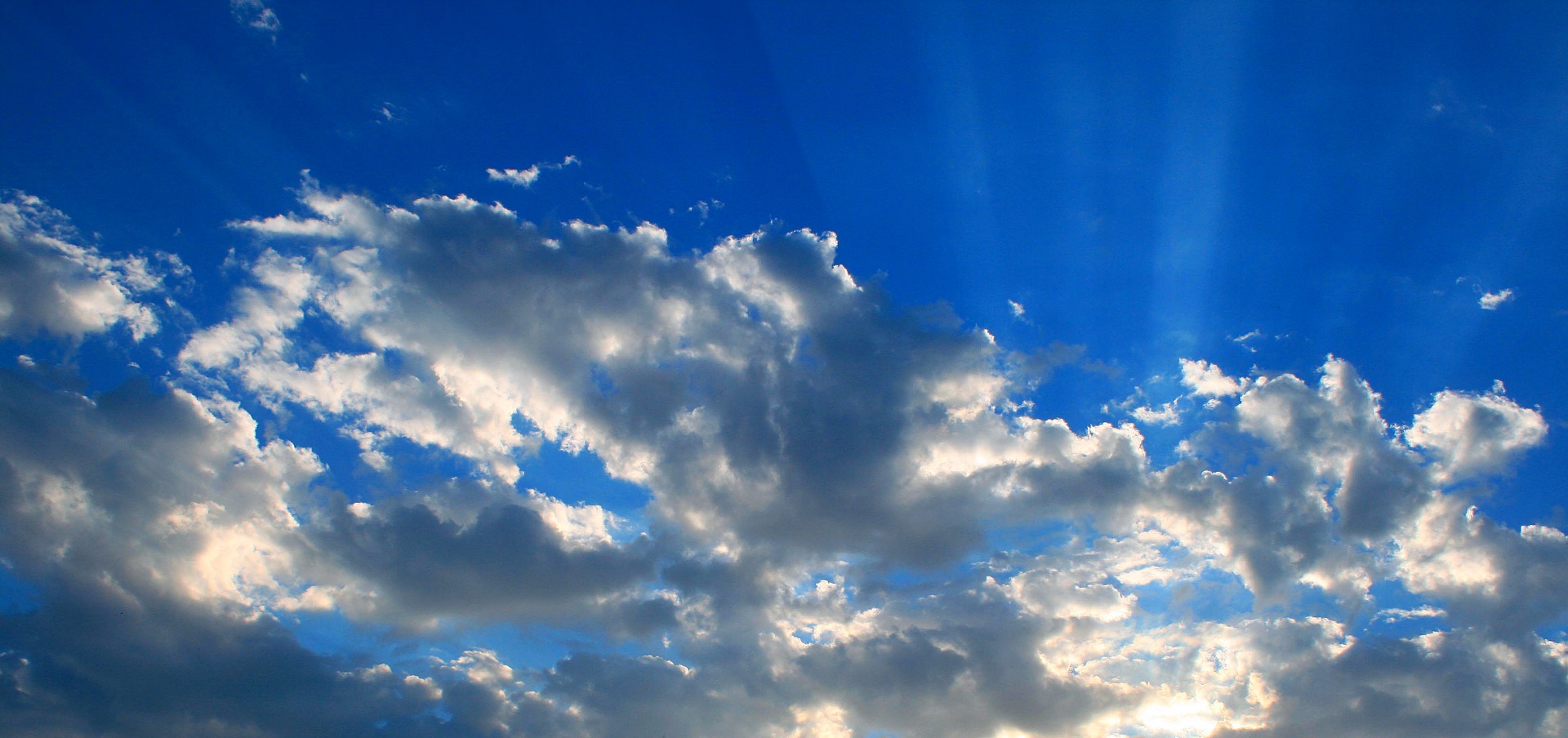 Clouds Radiating Sunbeams Free Stock Photo Public Domain Pictures