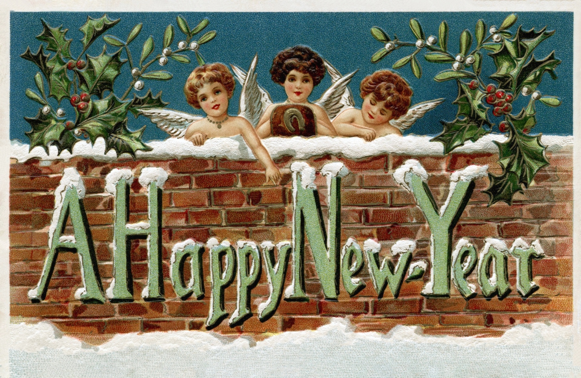 Happy New Year Vintage Free Stock Photo Public Domain Pictures