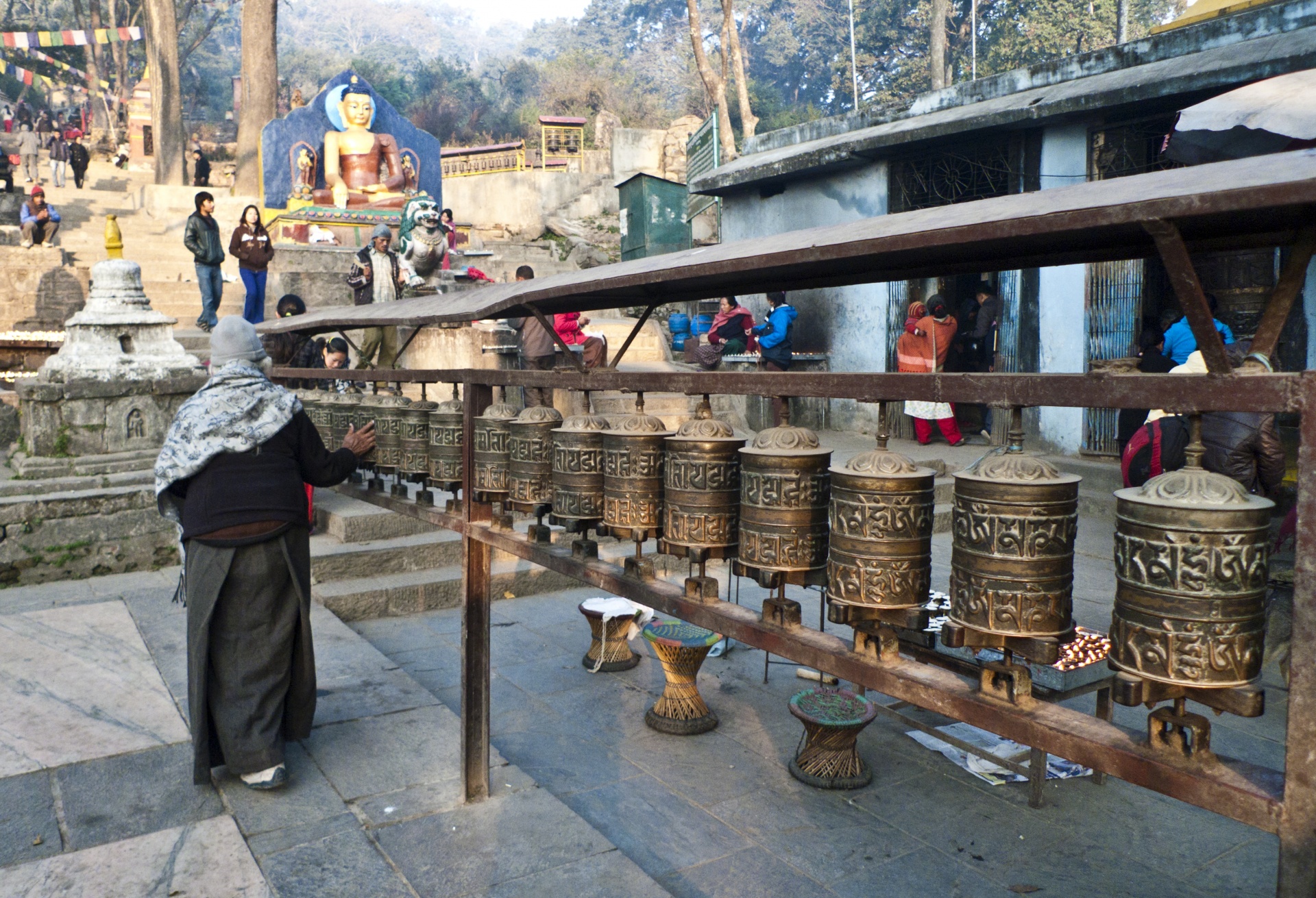 Tibetan Prayer Wheels 03 Free Stock Photo - Public Domain Pictures