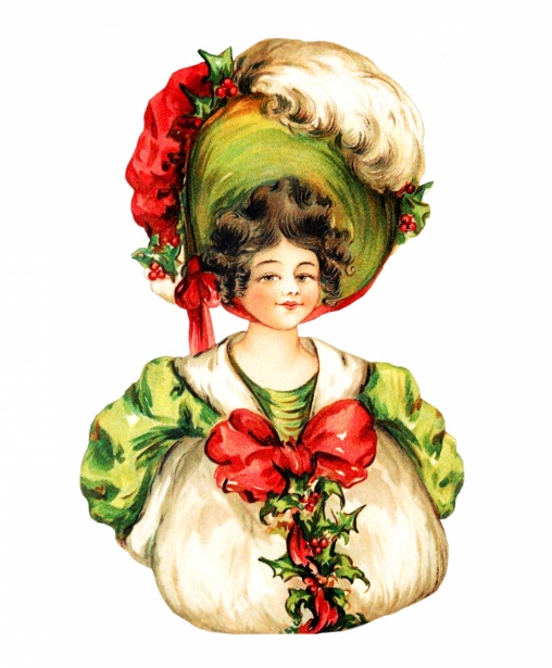Victorian Woman Christmas Free Stock Photo - Public Domain Pictures