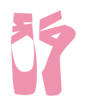 Balettcipő rózsaszín clipart