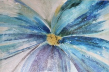 Modrý květ Abstrakt