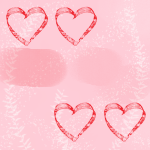 Watercolor Hearts Background