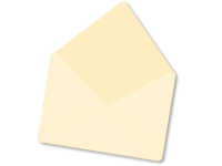 Ilustração de envelope aberto