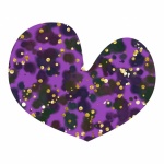 Glitter pattern-filled heart