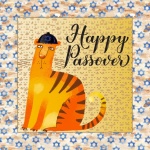 Happy Passover Cat Greeting