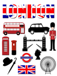 Clipe de ícones de Londres