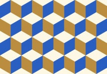 Cubes à motif géométrique optique