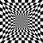 Optisk illusion bedrägerimönster