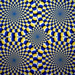 Optical illusion deception pattern