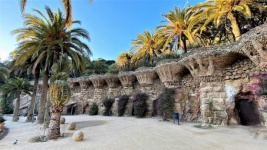 Park Guell view in Barcelona