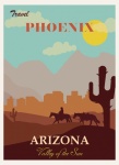 Плакат о путешествии Феникса по Аризоне