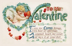 Postkarte Valentinstag Vintage alt