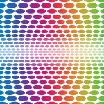 Dots ellipse pattern background