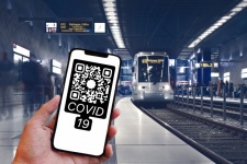 Código QR, transporte público, metrô