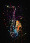 Saxofon, musikinstrument, musik