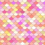 Scales pattern background colorful